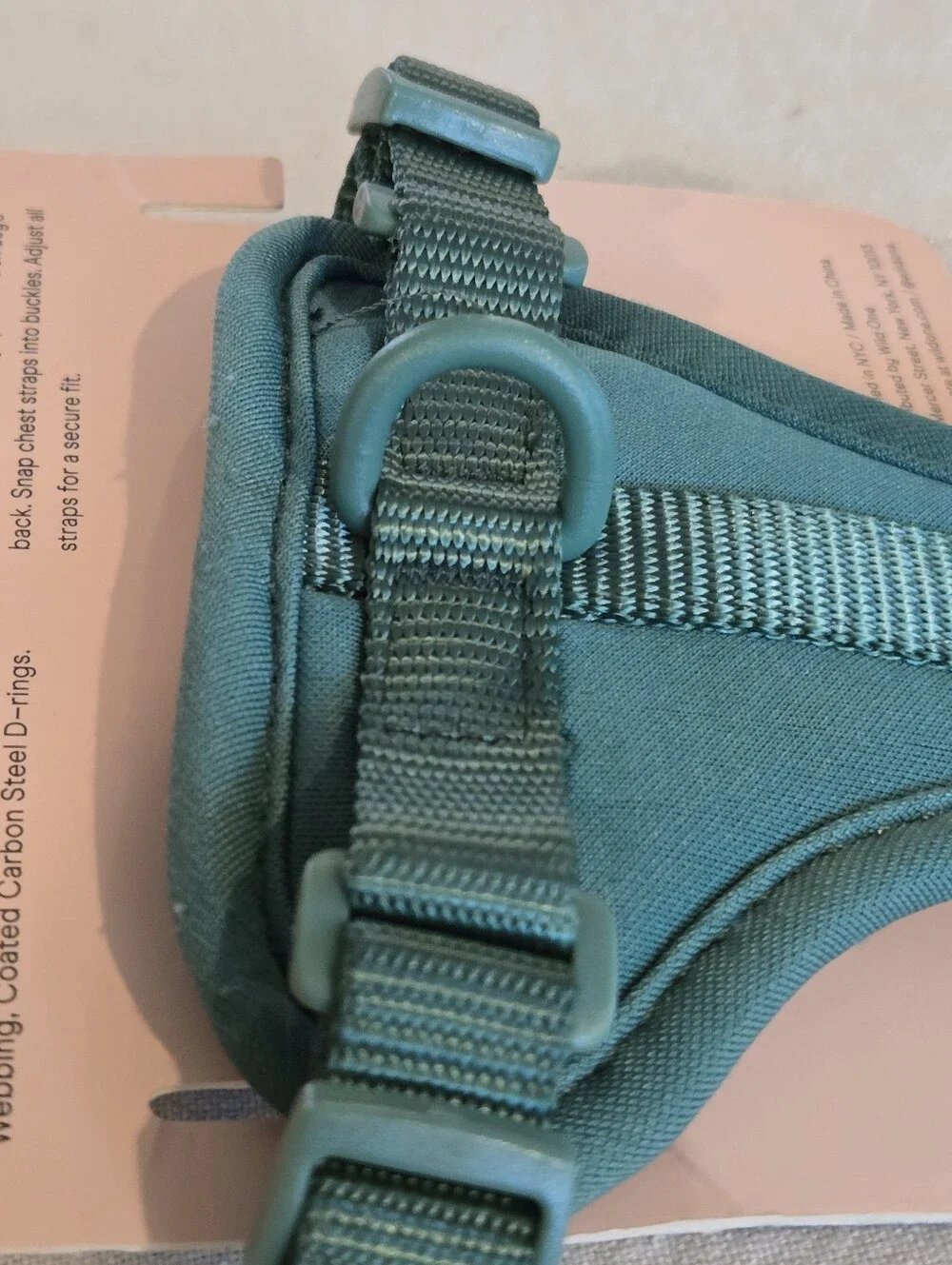 Wild One Adjustable Cushioned Dog Harness XS in the color Spruce